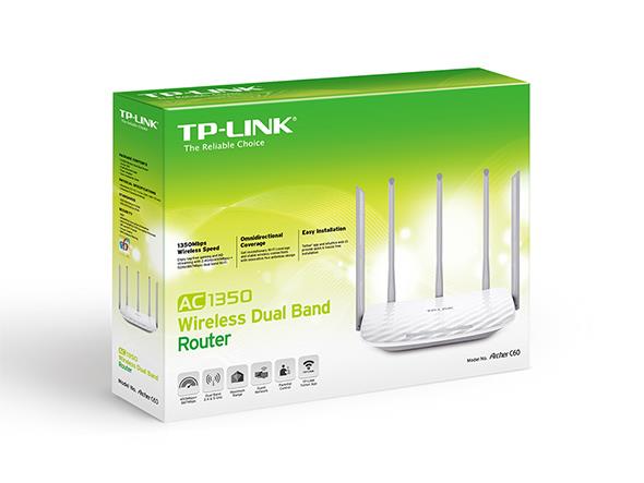 TP-LINK WIFI ROUTER ARCHER C60 AC1350 DUAL BAND